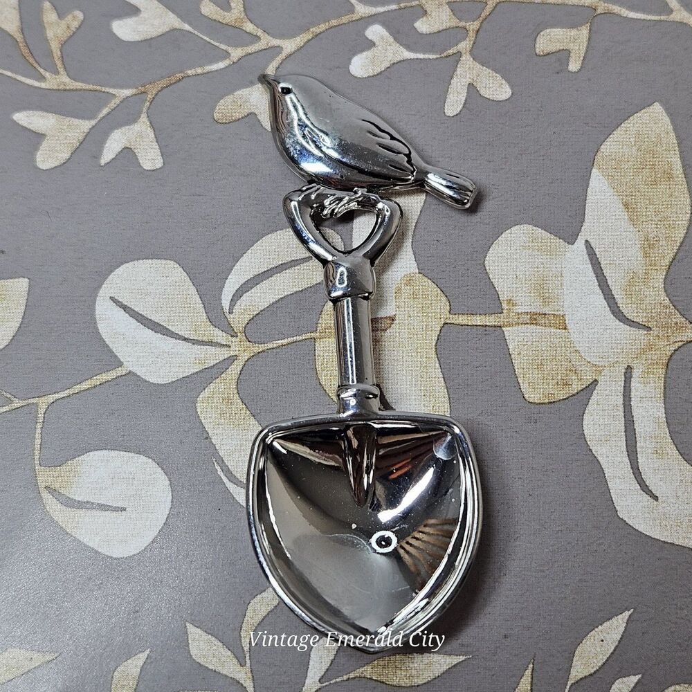 Vtg Ganz Measuring Spoons Shovels Birds 4 Pcs Scoop Dipper Kitchenware Stainless - Picture 8 of 11
